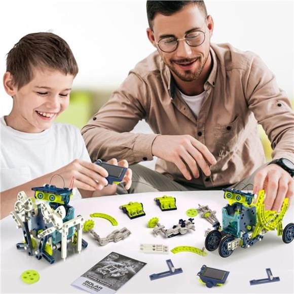 12-in-1 STEM Solar Robot Kit - STEM Projects for Kids Ages 8-12, Learning Kits - Picture 2 of 6